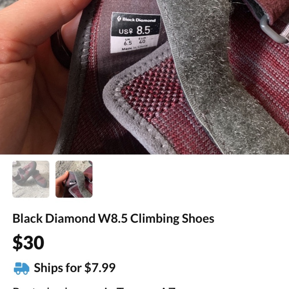 Black Diamond Climbing shoes